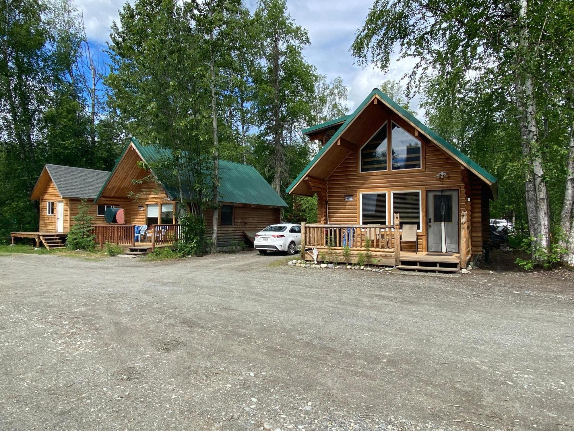 Talkeetna Log Cabin With Hot Tub Unit 1 מראה חיצוני תמונה