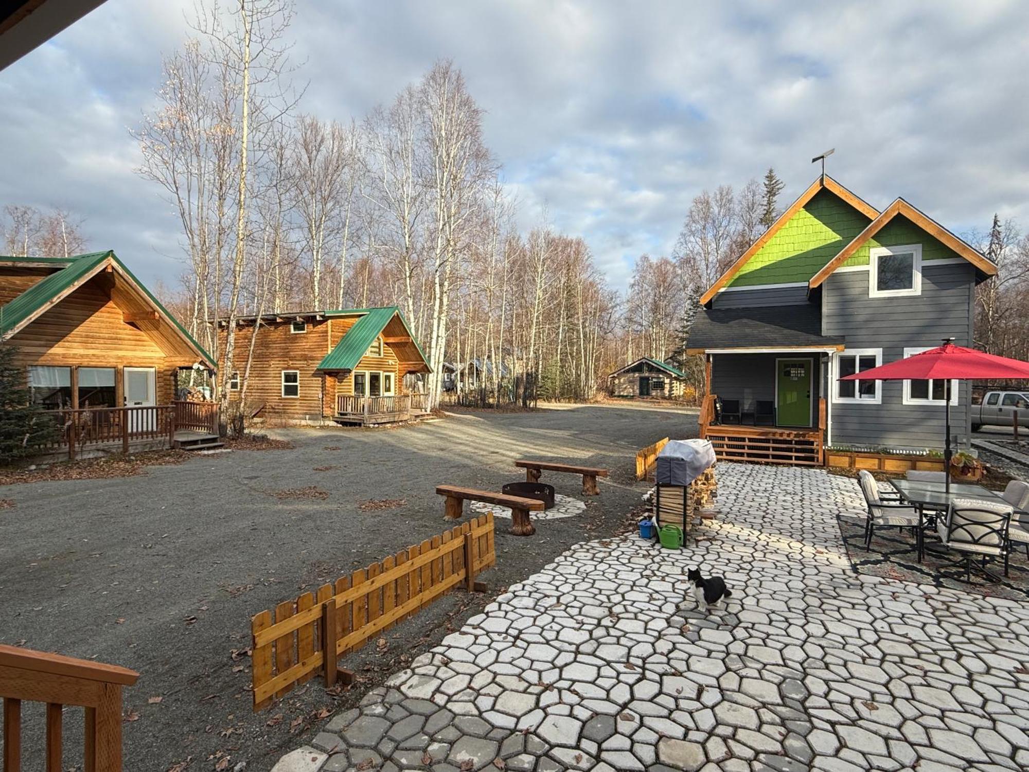 Talkeetna Log Cabin With Hot Tub Unit 1 מראה חיצוני תמונה